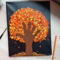 Handprint Fall tree - Easy-to-make Keepsake Art idea for kids