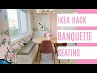 DIY Banquette Seating- Ikea Hack - YouTube