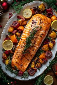 Baked Salmon with Maple Glaze: A Light and Flavorful Christmas Main - Recipes Time