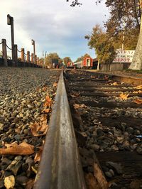 A railroad in Old Town Sacramento #oldtown #railway #railroad #sacramento #autumn