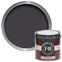 Paean Black is a red-based shade of black, making it the perfect woodwork colour or accent for lighter shades of red. It brings an elegant feel to interior and exterior features alike.Estate Emulsion is Farrow & Ball's signature finish for interior walls and ceilings. Its distinctive chalky matt finish minimises imperfections, and scatters light to fully express the depth of their colours. The flat, velvety effect it creates even brings added richness to darker colours.