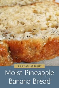 Moist Pineapple Banana Bread takes a tropical twist on classic banana bread, using crushed pineapple and coconut.