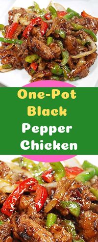 One-Pot Black Pepper Chicken    To Make This Recipe You’Il Need The Following Ingredients:    Ingredients:    1-1/2 pounds boneless, skinless chicken breasts, cut into cubes    1 red bell pepper, seeded and cut into strips    1-1/2 teaspoons freshly ground black pepper    1-inch fresh ginger