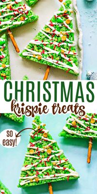 Christmas Tree Rice Krispie Treats