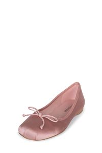 Ballet flat Fits true to size Measurements taken from a size 7 0.25" Heel Fabric Upper, Synthetic Lining, Synthetic Sole Pink, White & Black: Leather Upper, Synthetic Lining, Synthetic Sole