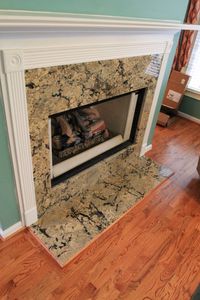 Granite fireplace