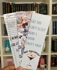 Say you can't sleep, baby I know, that's that me espresso! (Also known as your current read) Save your place in the book you can't put down with these Sabrina Carpenter Espresso inspired bookmarks. I know they'll Mountain Dew it for you! Each bookmark is printed front and back and made to order.  DETAILS: - 2.2" x 7" - Printed on premium glossy photo paper