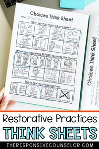 My Restorative Practices Behavior Reflection Think Sheet is a great resource to use when a student has broken a school rule, and especially if their choices have harmed another student. These sheets allow students to think and reflect on their actions, which can be helpful whether admin or teachers aren't able to have a conversation in the moment. My behavior reflection sheets are also beneficial for students that have trouble thinking on the spot, and do better reflecting on their own.