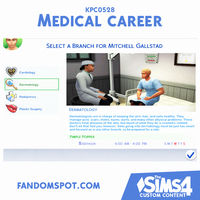 Custom Medical Career Mod for The Sims 4 - # 8 on our list linked here