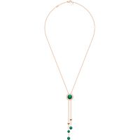 Rose Gold Malachite Diamond Pendant - Piaget Jewelry G33PE300