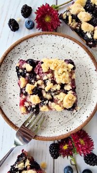 Triple Berry Crumble Bars - Simple Cooking with Pep