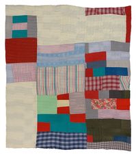 Two-sided quilt: Blocks and "One Patch"—stacked squares and rectangles variation | Souls Grown Deep Foundation