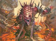 The shaman Yurlok leads a thrash of viashino on Jund.