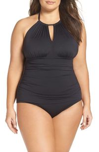 Free shipping and returns on Tommy Bahama Pearl Solids One-Piece Swimsuit (Plus Size) at Nordstrom.com. Light ruching and a tummy-control panel flatter this keyhole-neck microfiber swimsuit.