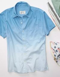 AE Dip Dye Button-Up Resort Shirt