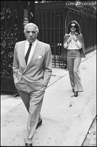 Jacqueline Kennedy Onassis with husband Aristotle Onassis