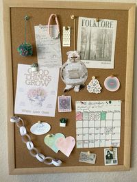 #corkboard #inspo #roomdecor #decor #aesthetic #taylorswift #13 #folklore #evermore #hearts