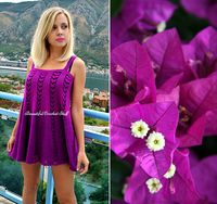 Crochet Purple Dress Free Pattern