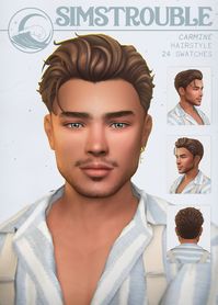 Carmine Hairstyle by simstrouble | simstrouble