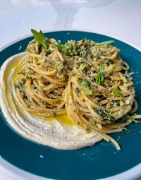 Broccoli Pesto Pasta With Whipped Lemon Tofu — Bunch