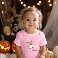 Good Ghoul Vibes! Cute Toddler Halloween T-Shirt for Girls (2T-5T) - Spooky, Funny, And Adorable Costume Tee, Comes In Pink, White, Etc by LandoftheWeeDesigns on Etsy