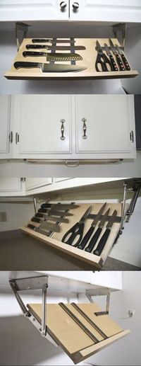 Under Cabinet Magnetic Knife Rack