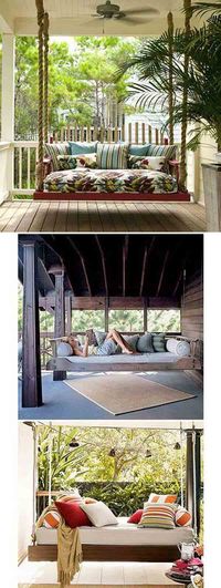 Maybe put a swinging bed in the game room????