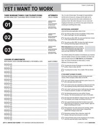 The I'm not motivated but have $#!& to do sheet. Love it! Check out all of his productivity printables at davidseah.com