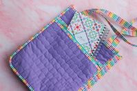 Brighten up your weekend with another rainbow project, the Everyday Quilted Tote made by Luci @seagardensewing! 💜⁠
⁠
This beautiful all-purpose tote is made with our new Stripes Basics and coordinating Amethyst tonal stripes and Confetti Cottons! Check out the link to this pattern by Knot and Thread on our blog, and take a closer look at Luci's process of bringing the Everyday Quilted Tote to life! 