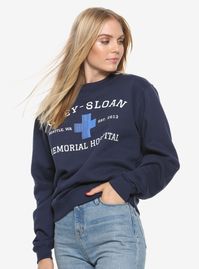 Grey's Anatomy Grey-Sloan Memorial Womens Sweatshirt - BoxLunch Exclusive