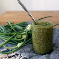 garlic-scape-pesto