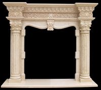 Marble Fireplaces Mantel Gallery | Limestone | Italian Arabesco | Fireplace Ideas