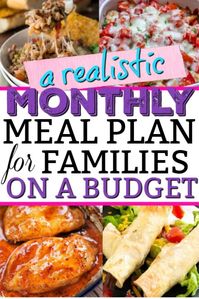 This is what our family of 5 ate for an entire month on a budget. Quick, easy, realistic dinners for busy weeknights. Links to recipes included!