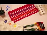 (29) Painted Table Napkins - YouTube