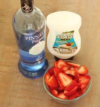 Ingredients2 cups sliced strawberries 1/3 cup cream of coconut 1/2 cup Pinnacle Whipped Vodka 2 cups iceInstructionsBlend all ingredients together in a blender until smooth.