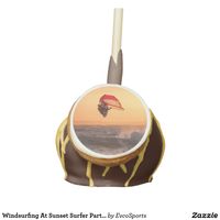 Windsurfing At Sunset Surfer Party Favor Treat