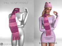 The Sims Resource - FALL SCARF FEMALE