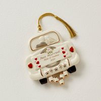 Personalized Just Married Wedding Ornament