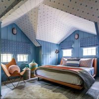 House Beautiful on Instagram: “Up in the dormers of this Connecticut lake house, the kids' bedroom “feels a bit like you’re in a tree fort,” explains designer…”