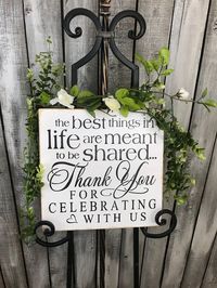 Wedding Sign Wedding Decor Rustic Wedding the Best Things - Etsy