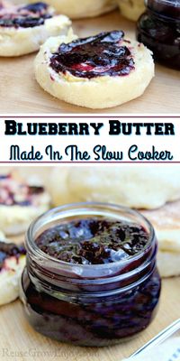 Homemade Blueberry Butter Made In The Slow Cooker - Reuse Grow Enjoy