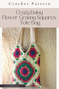 large sized crochet totebag pattern perfect for daily use.