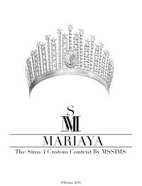 MARIAYA CROWN• 1 SWATCHES • IN HAT CATEGORY • TEEN TO ELDER • HQ MOD COMPATIBLE • CUSTOM THUMBNAIL DOWNLOAD ON MY BLOG