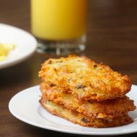 Cheesy Baked Hash Brown Patties