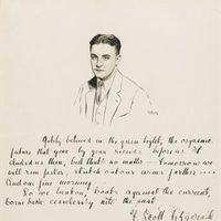 F Scott Fitzgerald handwriting sample...