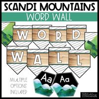 Scandi Mountains Classroom Decor | Editable Banners by Ashley McKenzie