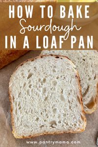 Yes you can bake sourdough bread in a loaf pan to give you a sandwich shaped loaf that's easy to slice and toast!