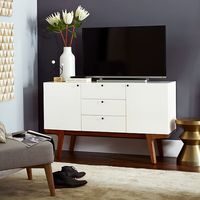 Modern Media Console - White.  West Elm