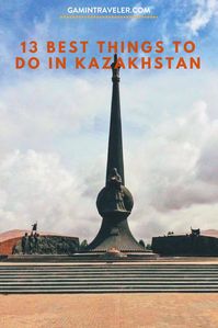 #centralasia #asia #kazakhstan #backpacking #hitchhiking #couchsurfing 13 Best Things To do in Kazakhstan. Full travel guide: things to do in Kazkhstan, kazakhstan travel guide, places to visit in kazakhstan, Kazakhstan travel itinerary