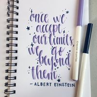 medium: pacon sketch diary pen: crayola supertips woah im back!! from now on this account is going to [mostly] be for my hand lettering and art projects. i love this quote by Albert Einstein. your faults make you who you are and theres nothing wrong with that! ᵔᵜᵔ